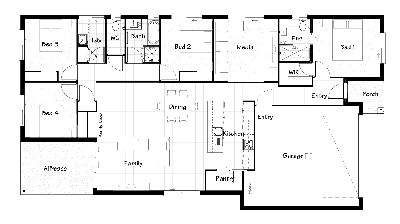 Cayman 219 Floorplan